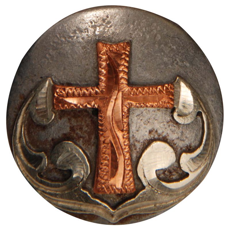 1in Copper Cross Concho
