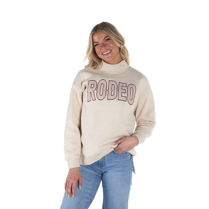 Khaki Rodeo Embroidered Top