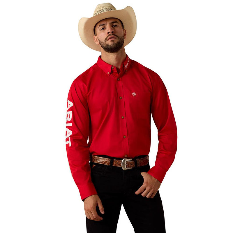 Men's Team Logo Tango Red & White Shirt