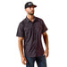 Men's Printed VentTek Black Fitted Shirt