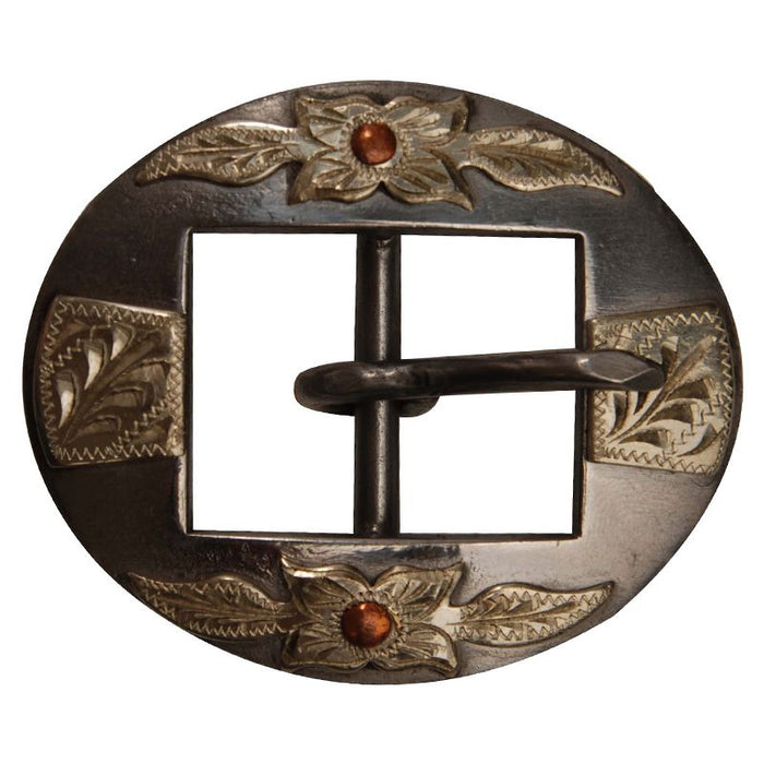 1in Floral Engraved Buckle
