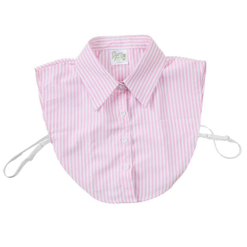 Pink & White Striped Collar