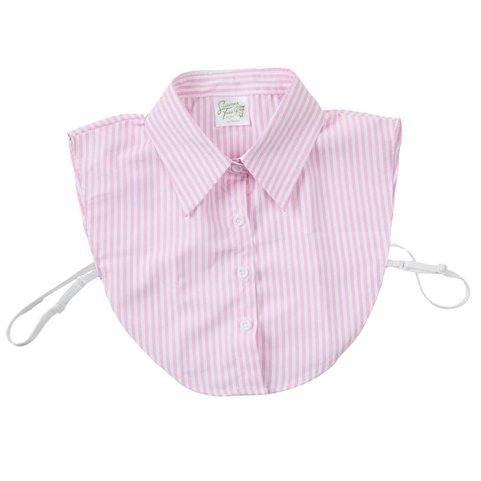 Pink & White Striped Collar