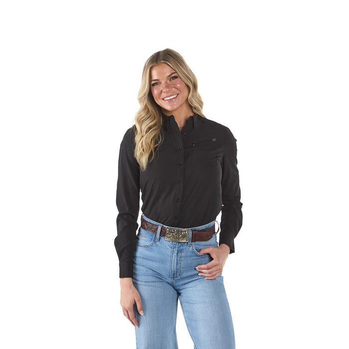 Women's Black Long Sleeve Shirt