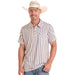 Men's Natural Striped Western Polo