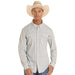 Men's Grey Striped Tek Western Shirt