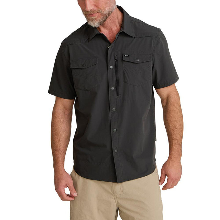 Men's Emerger Tech Antique Black Short Sleeve Shirt