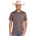 Men's Dark Brown Camo Polo