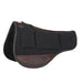 Black Round Contoured 1/2in 33x28 Shim Saddle Pad