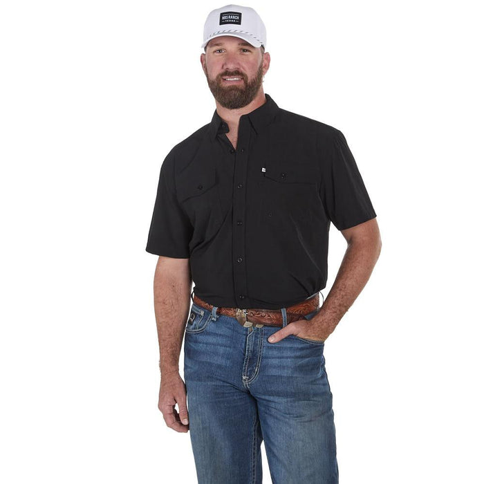 Men's Black Core Short Sleeve Snap Shirt
