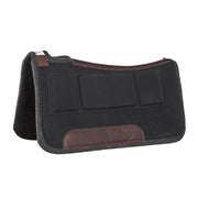 Black square Contoured 1/2in 30x30 Shim Saddle Pad