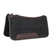 Black square Contoured 1/2in 30x30 Shim Saddle Pad