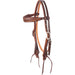 Weathered Antique Browband Headstall with Latigo Ties