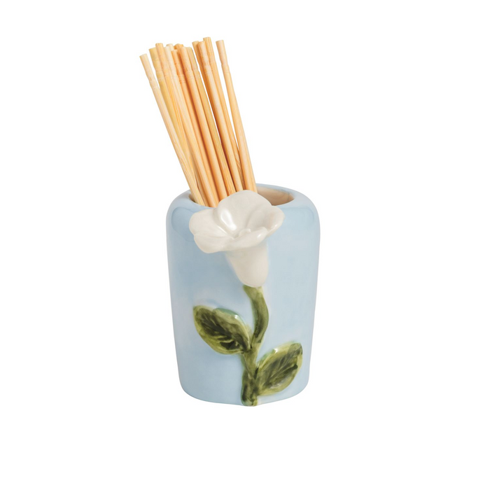 Blue Base Flower Toothpick Caddy