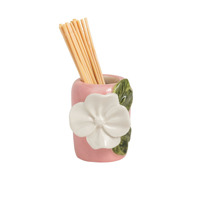 Pink Base Flower Toothpick Caddy