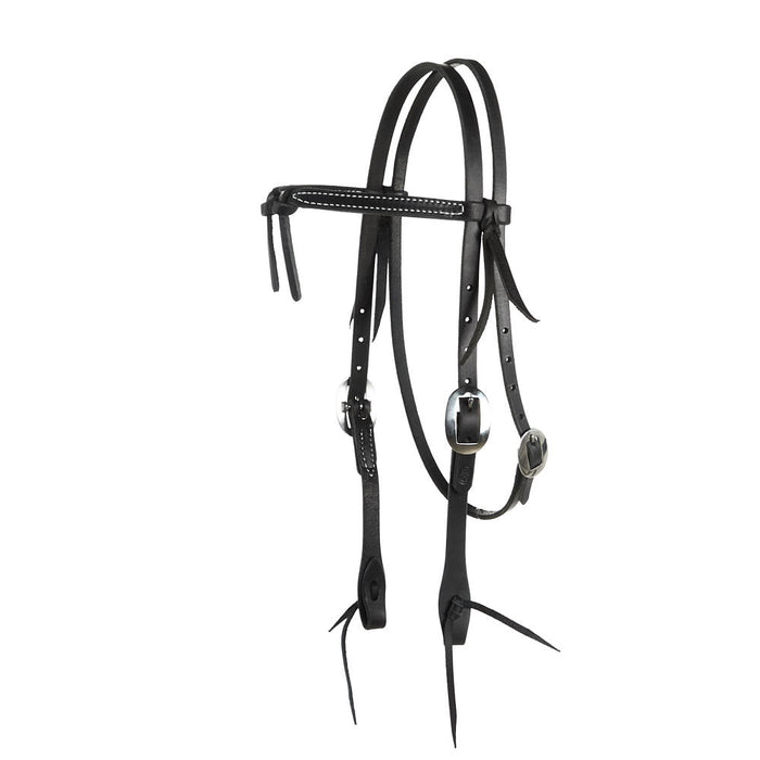 Black Knotted Browband Headstall