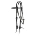 Black Straight Browband Headstall