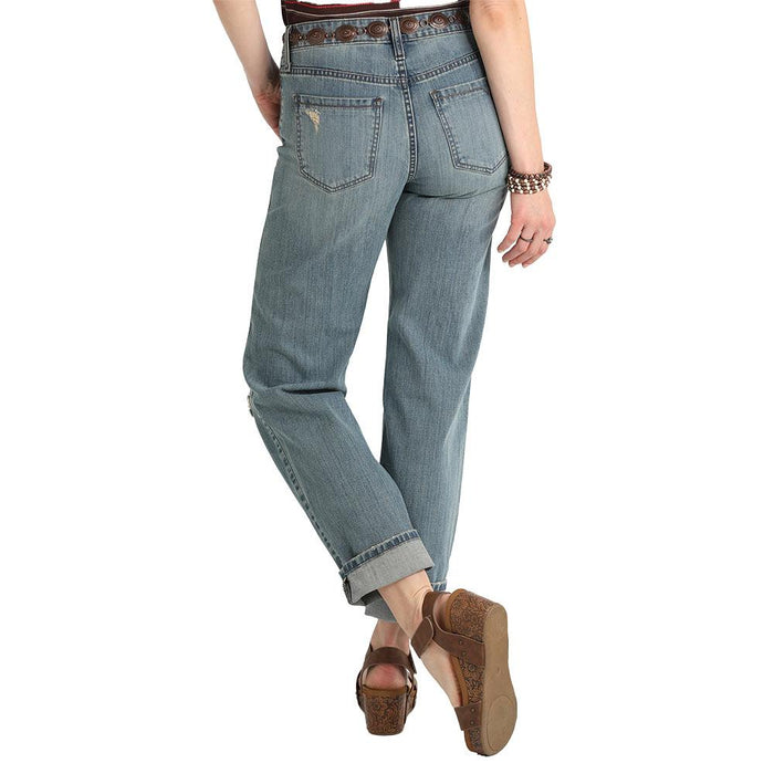 Women's Distressed Boyfriend Jeans