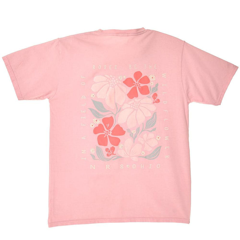 Ohio Shell Pink Be The Wildflower Tee Shirt