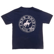 Ohio Bucking Horse Logo Navy Tee Shirt