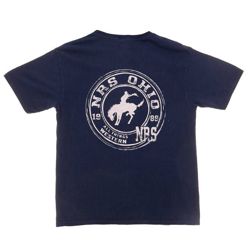 Ohio Bucking Horse Logo Navy Tee Shirt