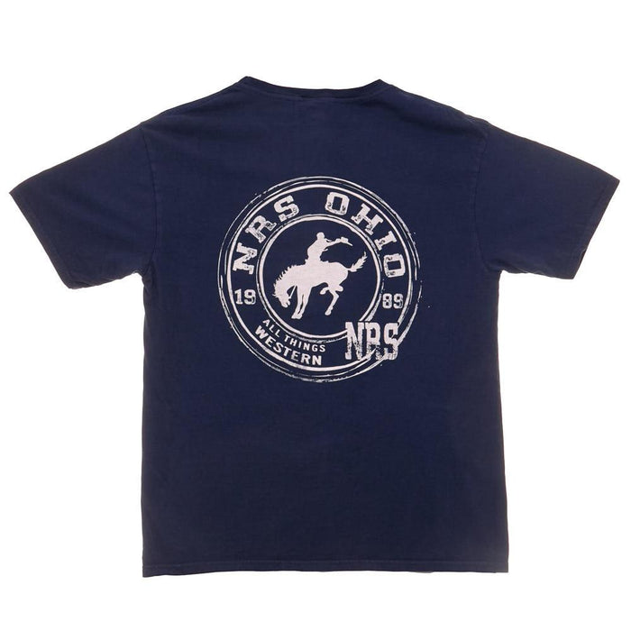 Ohio Bucking Horse Logo Navy Tee Shirt