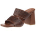 Women's Stella Tan Tooled Two Band Sandal