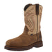 Men's Western Work Crazy Horse 11In Brown Waterproof Nano Square Toe Work Boot