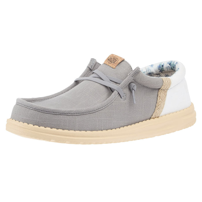 Men's Wally Funk Summer Stitch Flannel Grey Casual Shoe