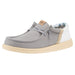 Men's Wally Funk Summer Stitch Flannel Grey Casual Shoe