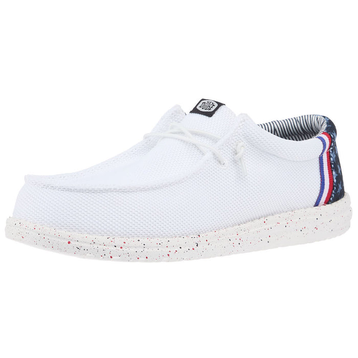 Men's Wally Americana Mesh White Casual