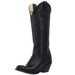 Women's Black Full Quill Ostrich Vamp 15in Black Station Boot