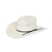 Vented Ivory Bangora Straw Hat
