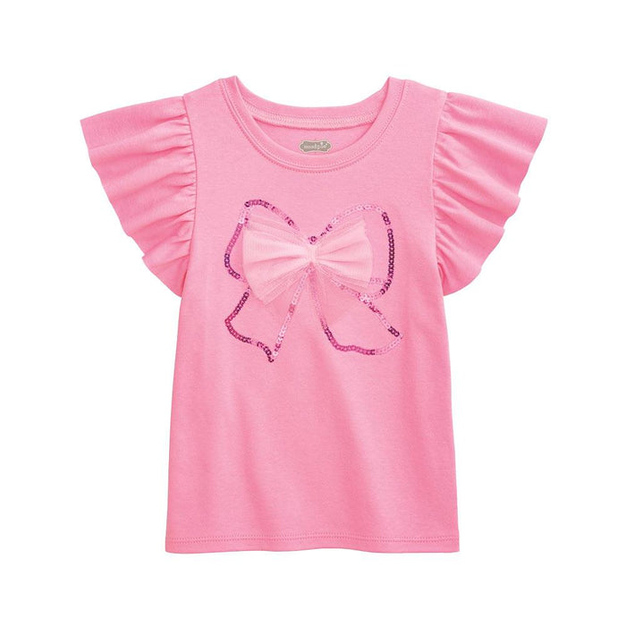 Pink Sparkly Bow Shirt