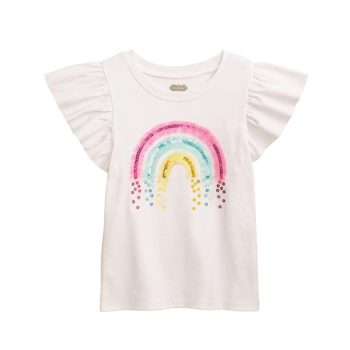 White Sparkly Rainbow Shirt