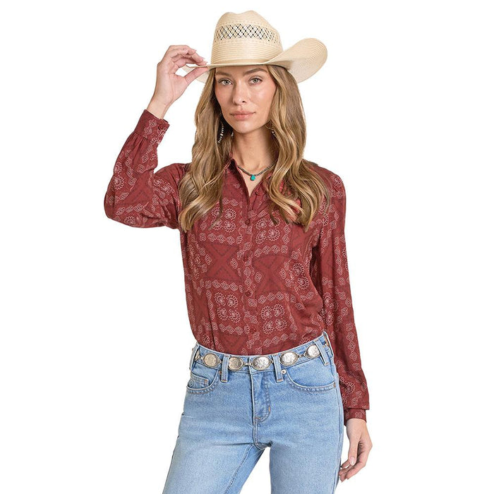 Women's Scarlet Bandana Print Shirt