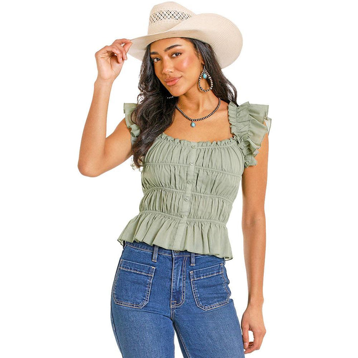 Women's Jade Ruched Tank