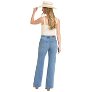 Women's Distressed Relaxed Wide Leg Jeans