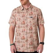 Men's Cowboy Up Short Sleeve Performance Button Shirt