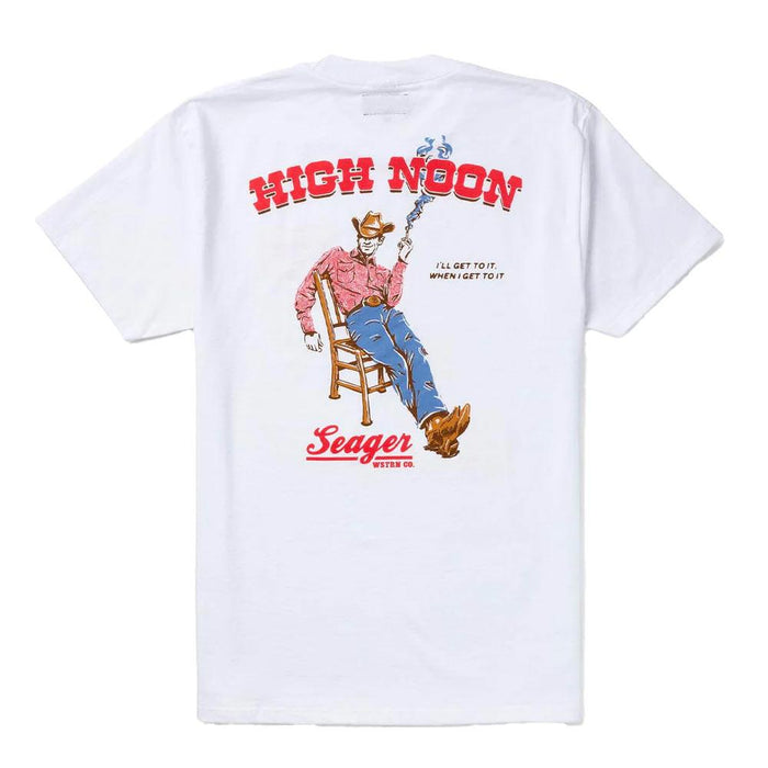 Men's White High Noon Tee Shirt