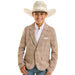 Boy's Tan Plaid Sports Coat