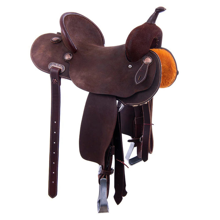 1420S Chocolate Roughout 14in Barrel Saddle