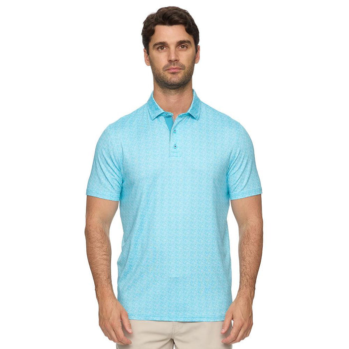 Men's Cloverdale Leaf Print Performance Polo