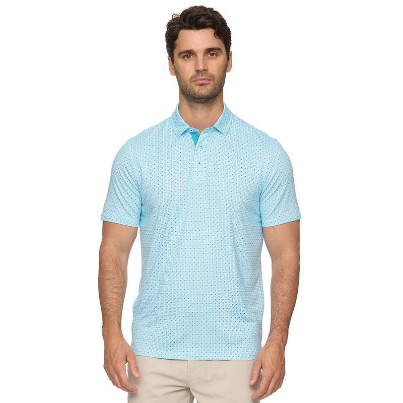 Men's Emeryville Geo Print Performance Polo