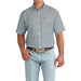 Men's Light Blue Print ArenaFlex Short Sleeve Shirt