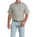 Men's White Print ArenaFlex Short Sleeve Shirt