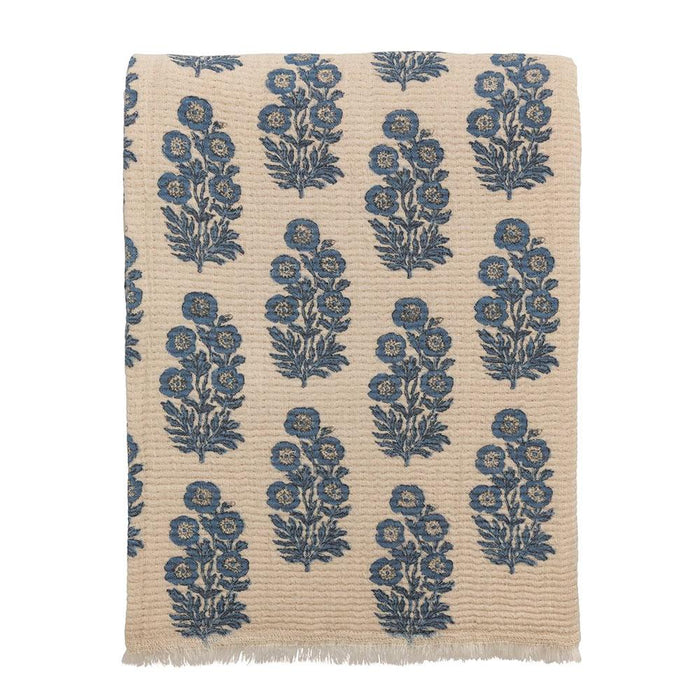 Blue Flower Blanket