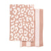 Pink Leopard Knit Towel