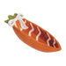 White Stripes Dot Carrot Candy Dish