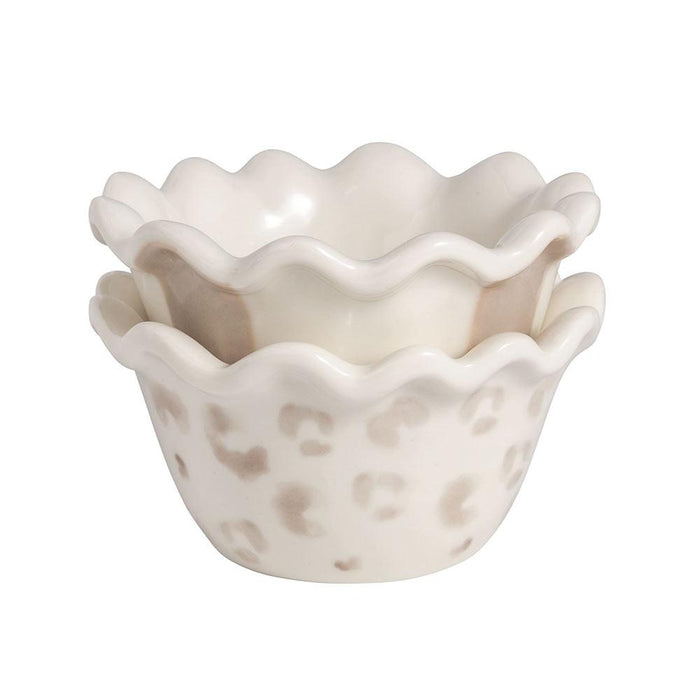 Taupe Leopard Ramekins